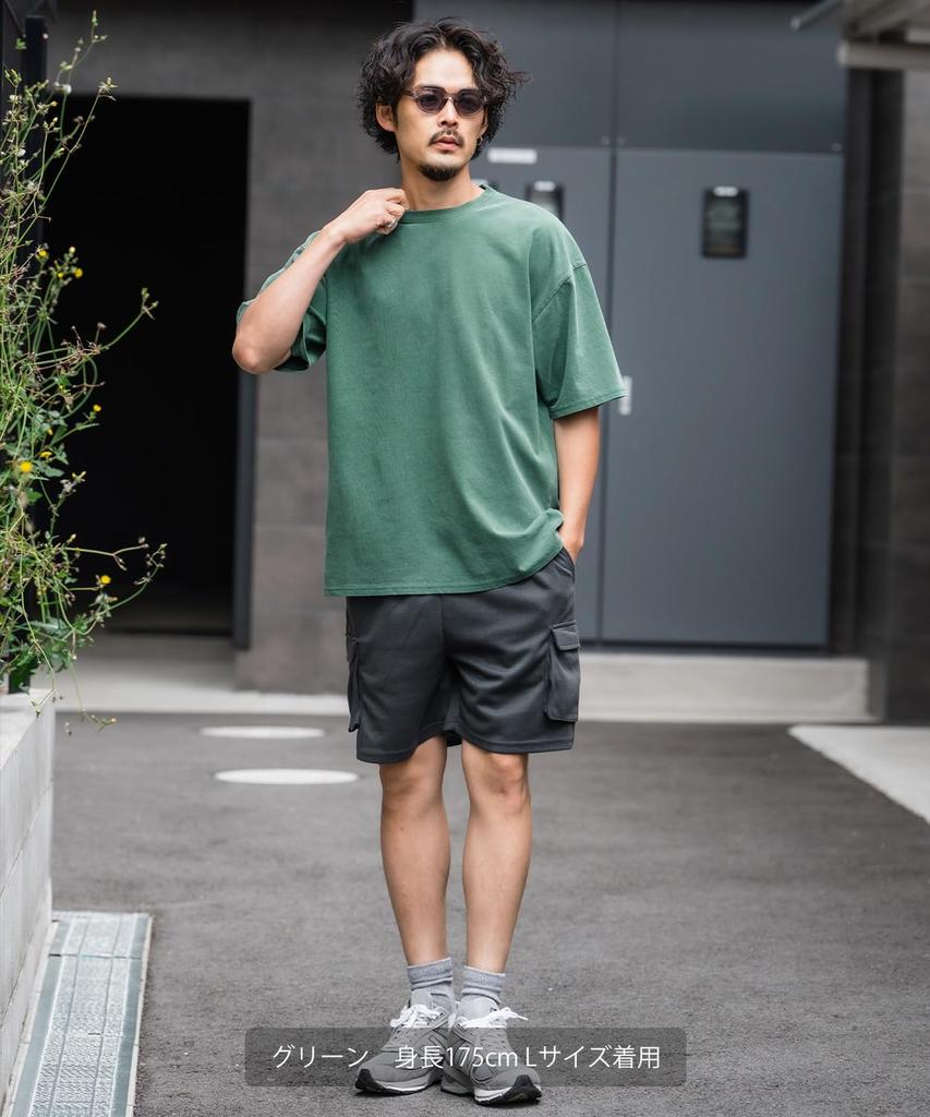 IMPROMES Casual SIDEWAYSTANCE Pigment Short Sleeve T-Shirt, Men's, Green