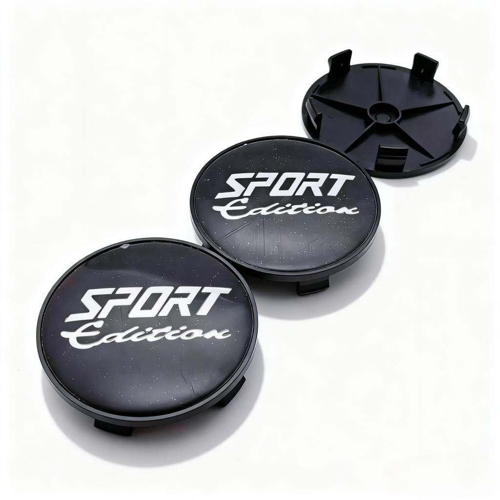 4pcs Sport Edition Logo Badge Emblem Car Wheel Center Caps 68MM Clips 63MM Wheels Hub Cap Rim Hubcaps Dust Cover Car Accessories