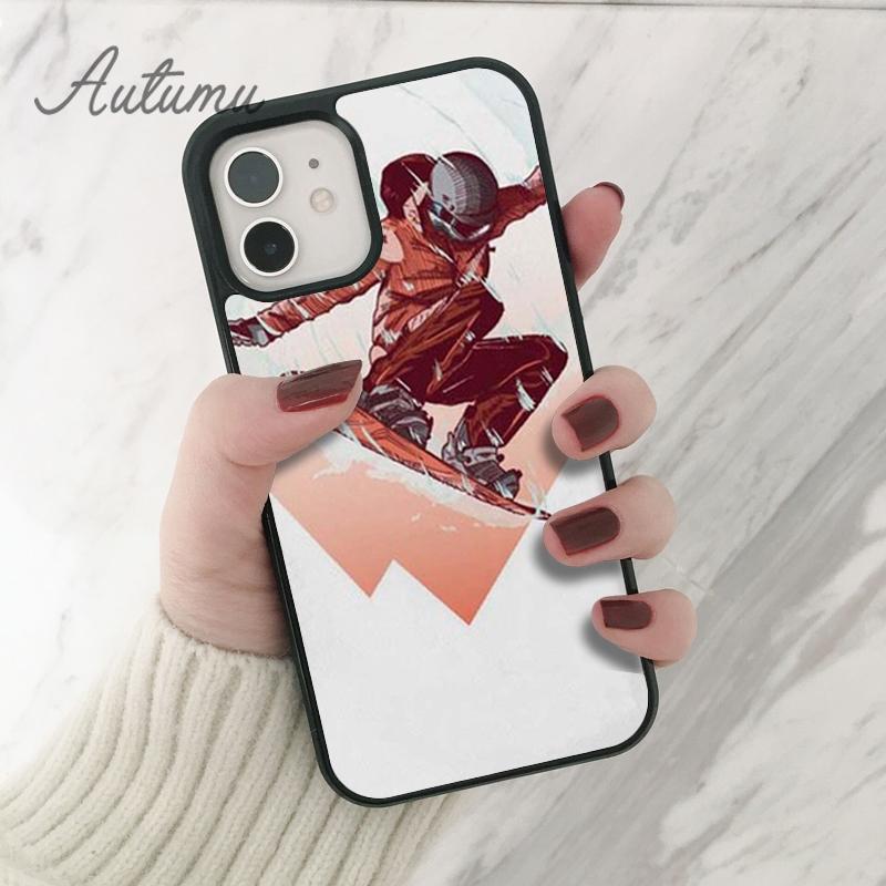 Snow Or Die Ski Snowboard Handyhülle für iPhone 11 12 13 14 Pro Max mini XR XS SE 2020 6S 7 8 Plus Samsung Galaxy S21 S22 Cover