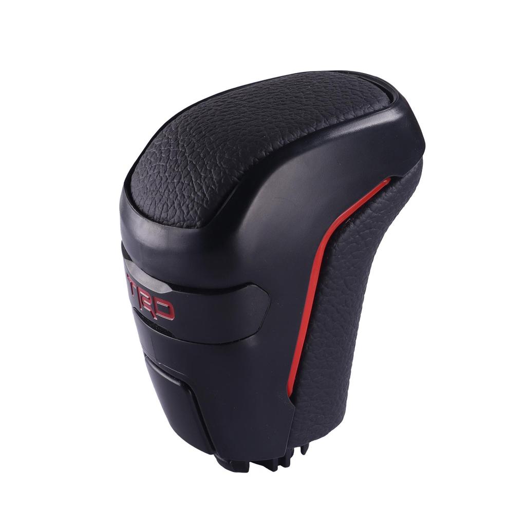 Skórzana gałka zmiany biegów TRD z czerwonymi szwami do Toyota Tacoma i Highlander