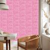Polynesian Geometric Pattern Powder Pink Wallpaper 50x1000