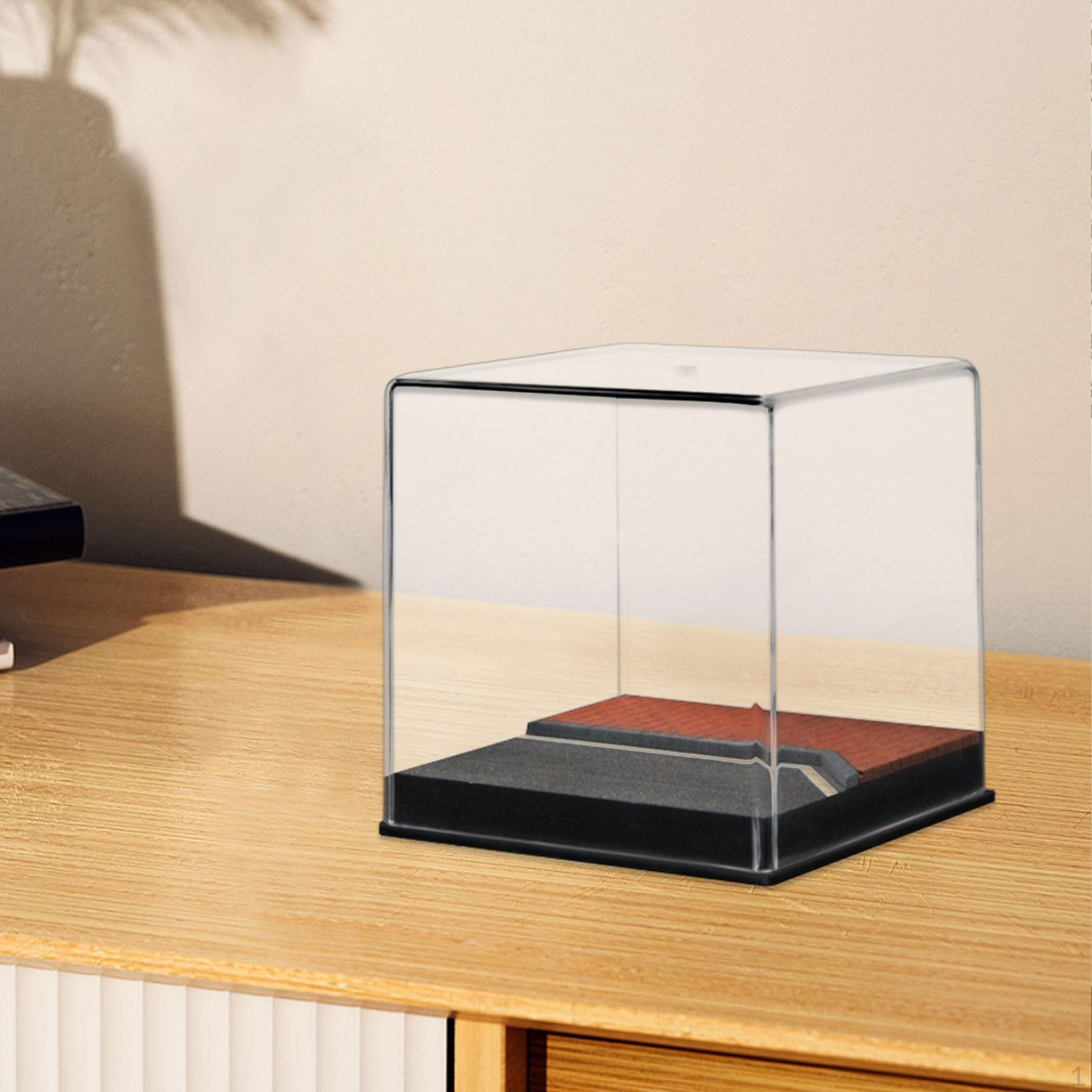 

1/64 Литой под давлением автомобиль Витрина Сцена парковки DIY Диорама Акриловая пыленепроницаемая крышка Витрина для Orange brick