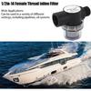 1/2 In. Water Pump Strainer 14, Effective Filtration, Easy To Install, Female Threaded Inline Filter, Plastic Construction for Oil System