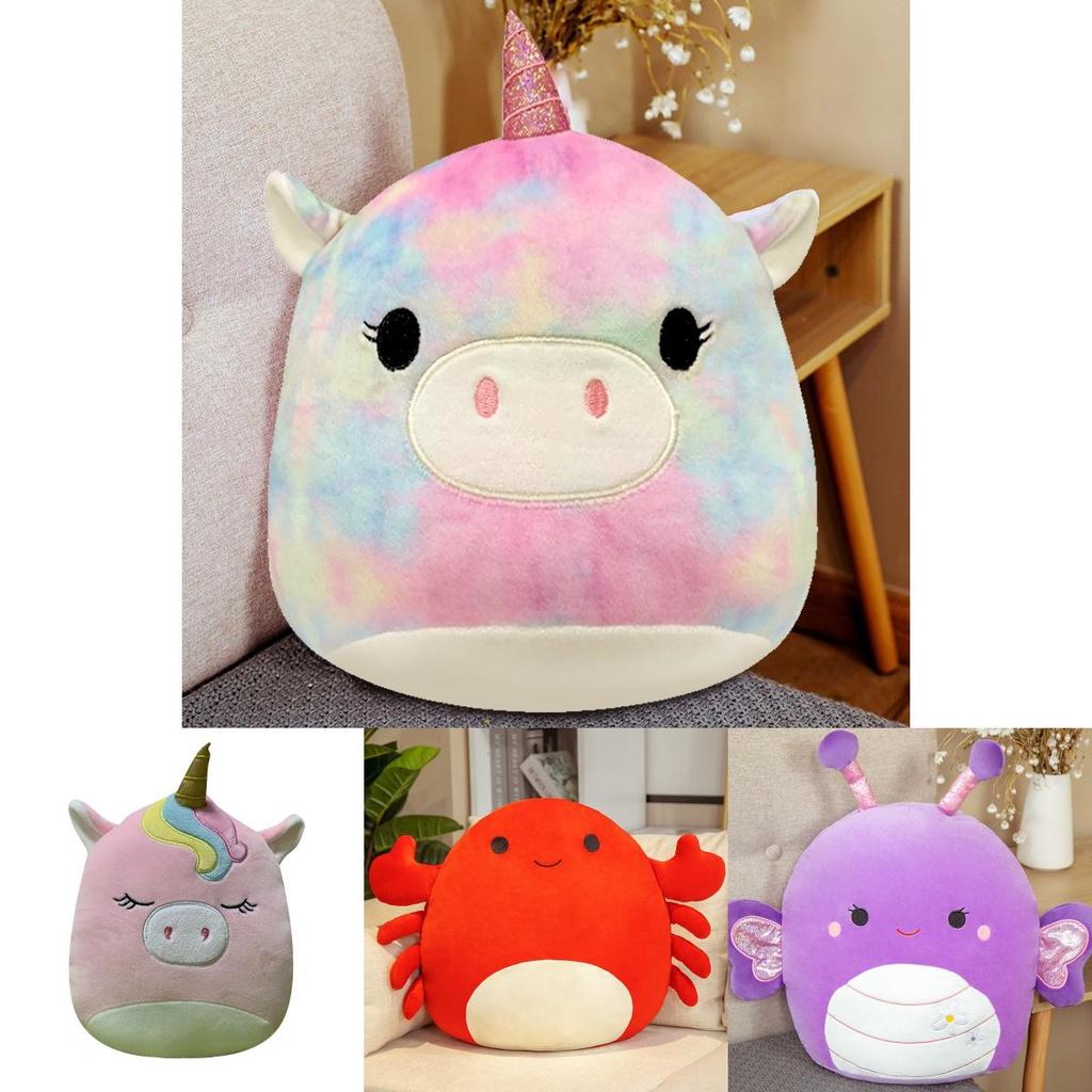 Adorable Squishmallows Stuffed Toy Doll Plush Unicorn Dinosaur Soft Pillow Cushion For Kids