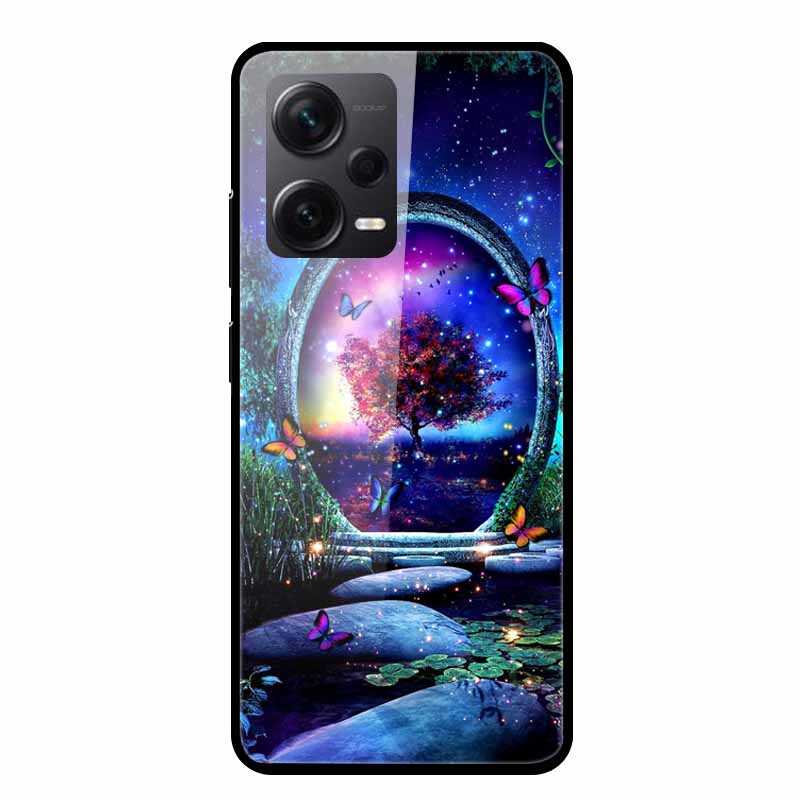 Tempered Glass Cases For Redmi Note 12 Pro Plus 5G Covers Note12 Hard Back Covers for Xiaomi Redmi Note 12 Pro Capas Protective