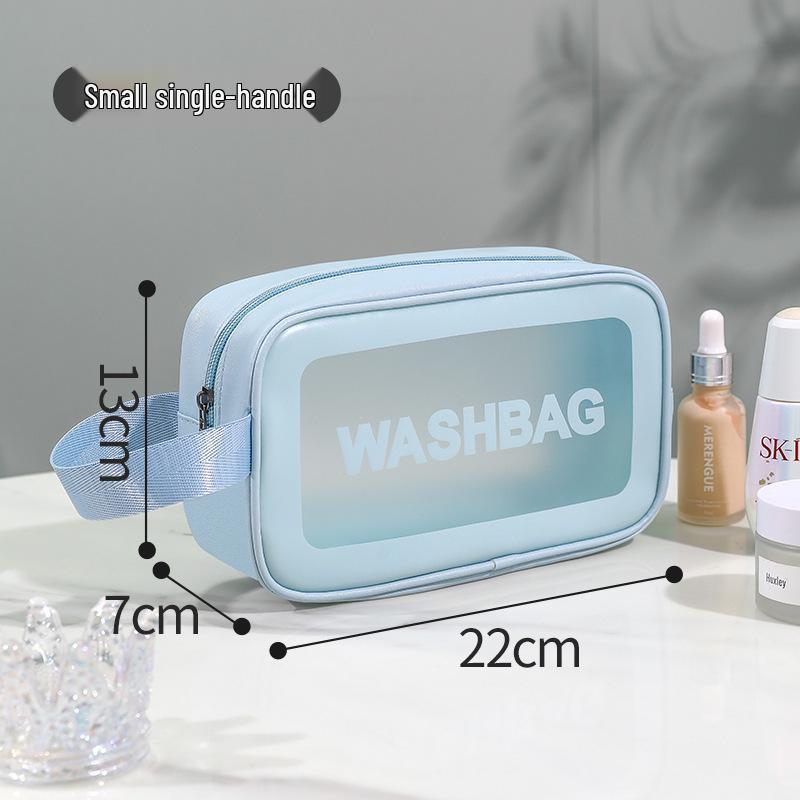

Большая водонепроницаемая матовая косметичка на заказ: Дорожное портативное хранилище для деловых поездок