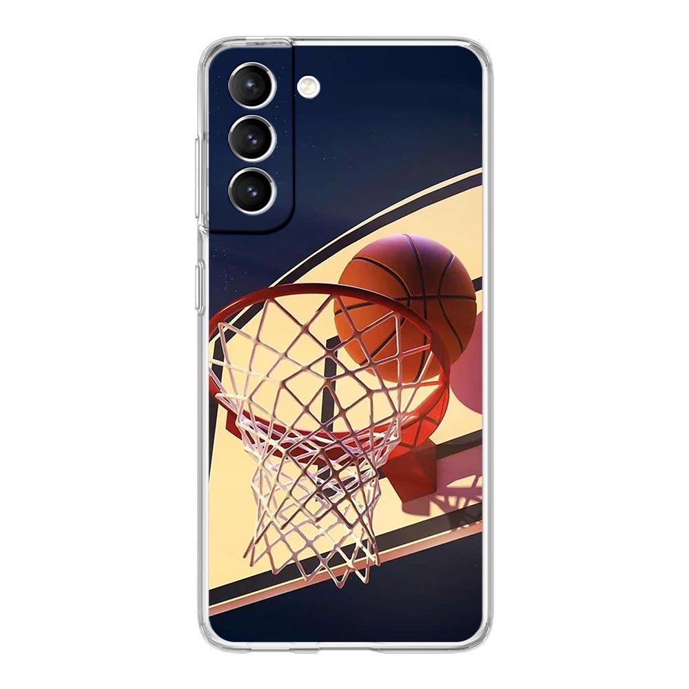 Husă Telefon Număr Coș de Baschet Pentru Samsung Galaxy S22 5G S20 Ultra S21 FE 5G S10E S9 S8 S10 Plus Note 20 10 Husă Transparentă
