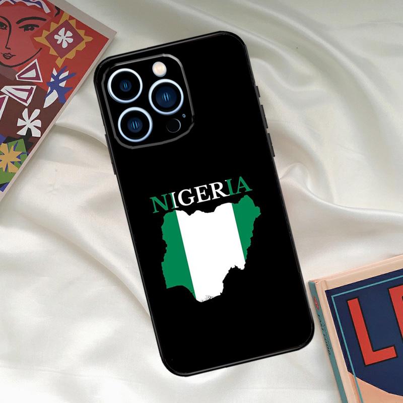 Nigerian flag Phone Case For iPhone 16 15 14 12 11 13 17 Pro Max 15 16 Plus 13 Mini 16e 17 Air Funda Cover