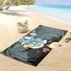 The Smurfs Print Beach Towel, Large Soft Quick Dry Towel for Beach Camping Swimming