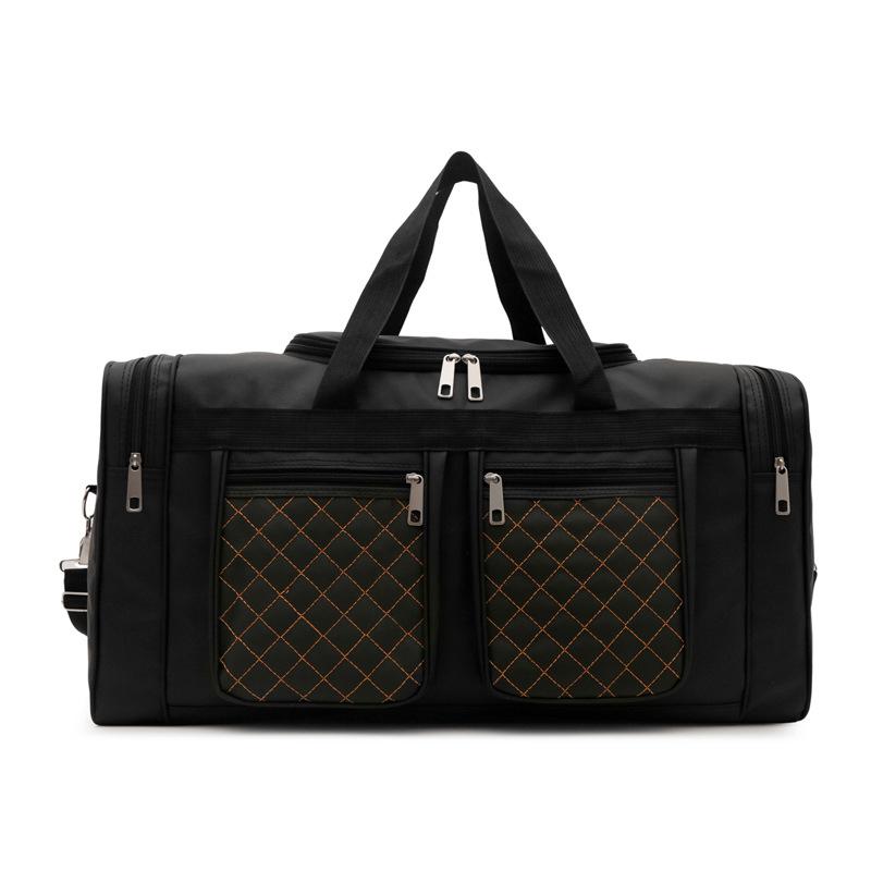 

Сверхвместимая сумка ручной клади для коротких деловых поездок, простая дорожная сумка через плечо для работы на открытом воздухе, можно использовать для крепления к ручке чемодана чёрный