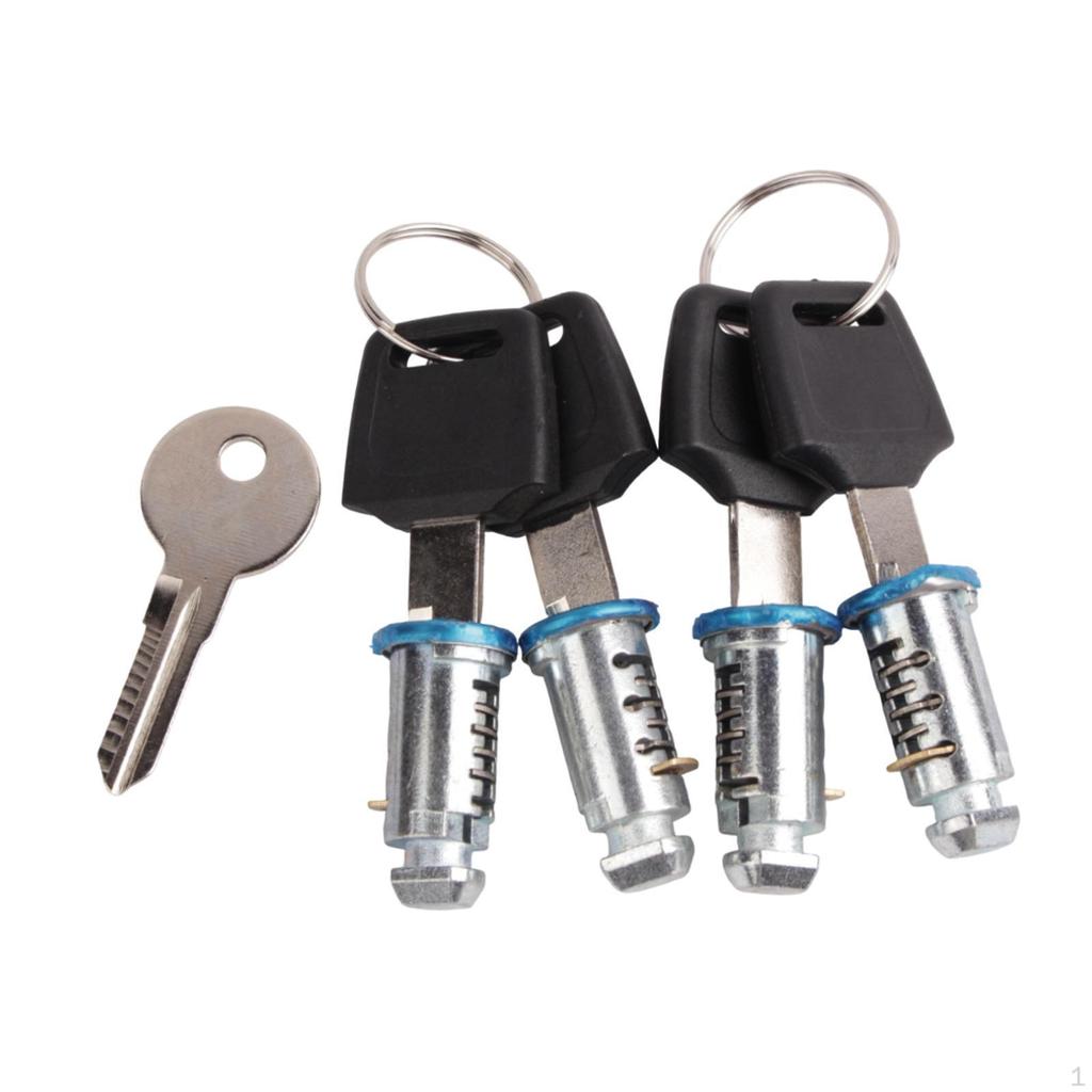 Roof Rack Locking Cores with Key Kit for Crossbar Systems