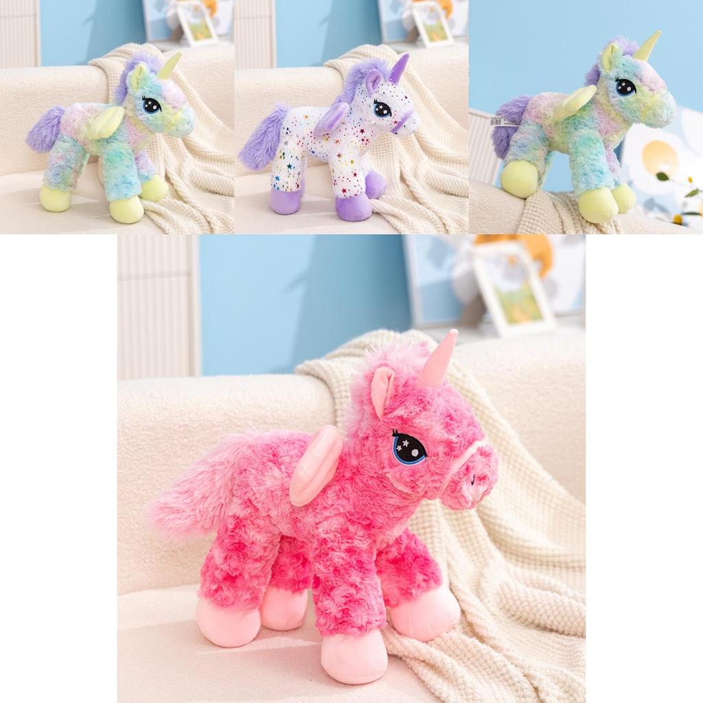 Plush Unicorn Toy With Pp Cotton Filling For Childrens Gift And Playroom Decor