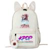 Large Capacity Schoolbag with Shoulder Strap; Student Three-piece Pencil Case Set