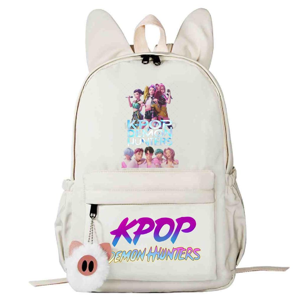 Large Capacity Schoolbag with Shoulder Strap; Student Three-piece Pencil Case Set
