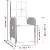 VidaXL Ensemble de salle à manger de jardin 5 pcs avec coussins Gris 3185031