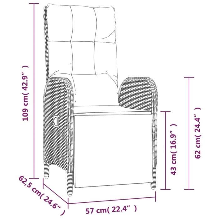 VidaXL Ensemble de salle à manger de jardin 5 pcs avec coussins Gris 3185031