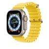 Silikonový řemínek YurKem Ocean pro Apple Watch 49 mm, 45 mm, 44 mm, 40 mm, 41 mm, 42 mm, 38 mm, pro iWatch Ultra řady 8, 7, 6, 5, 4, 3, SE