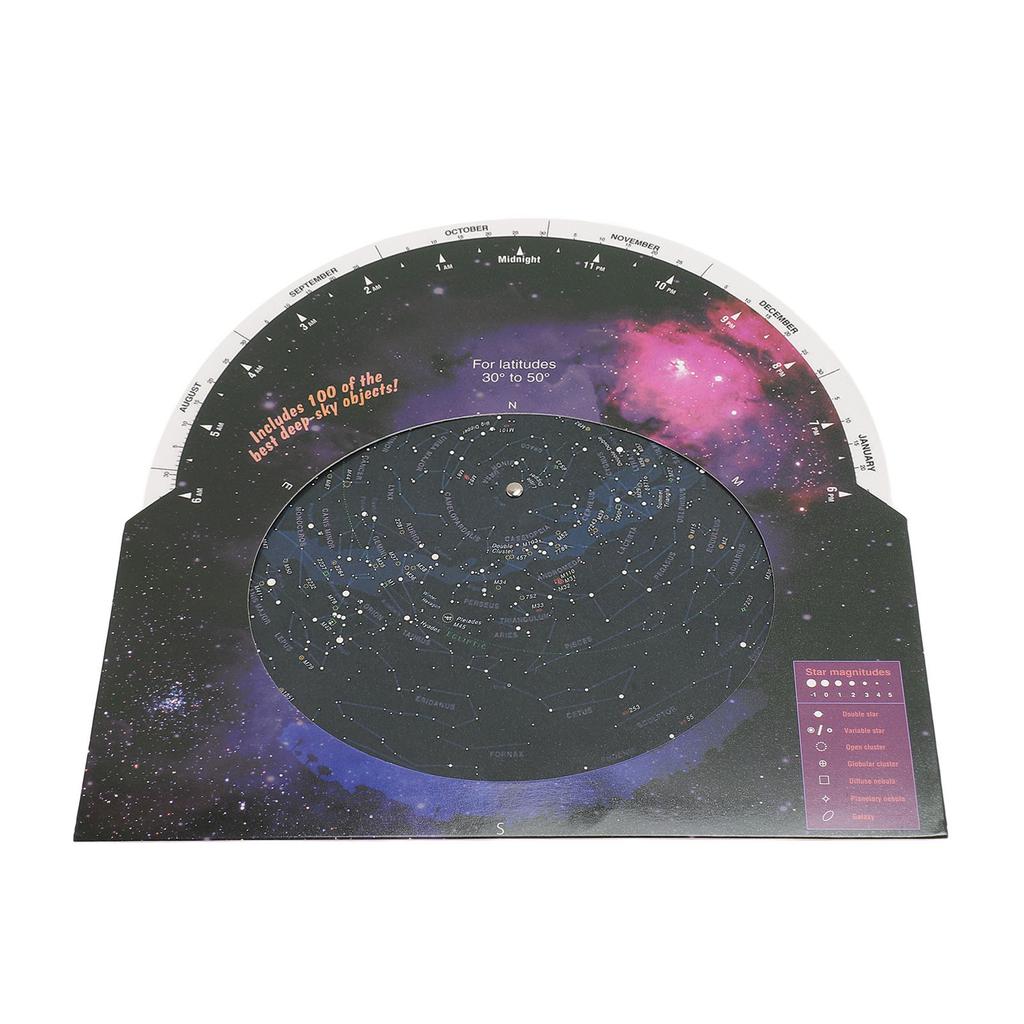 Star Map Guide for Astronomy Rotating Direction Star Finder Telescope Accessory for 30?50 Degrees