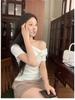 Women's Summer Modal One-Shoulder Slim Fit Korean Style T-Shirt