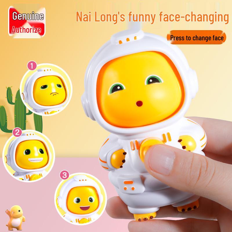 

Оригинальная кукла-хамелеон «Маленький молочный дракон» - Нажмите для смешных лиц, игрушка для сычуаньской оперы, отличный подарок для девушки