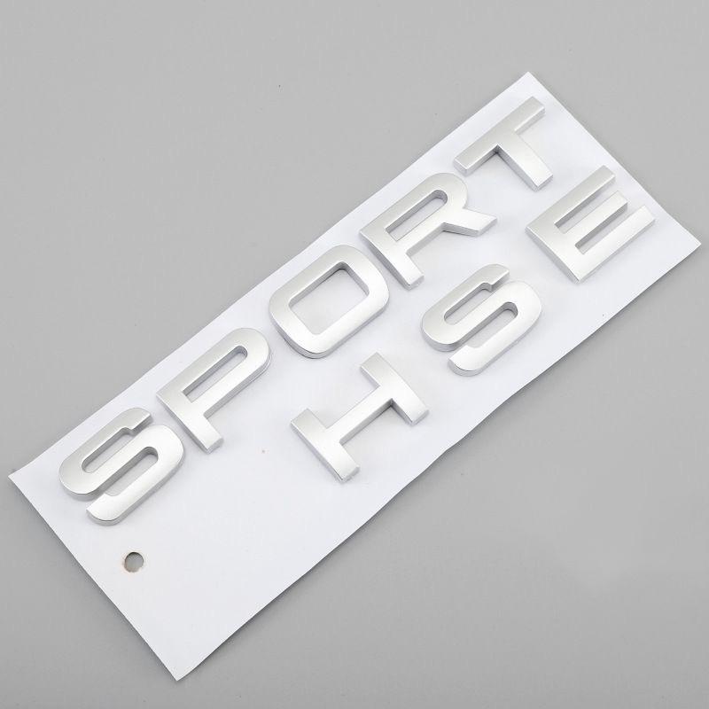 AAYT1 3d ABS Letters SPORT HSE Logo Car Rear Trunk Emblem Badge For Land Range 2014 2006 2009 2018 Sport HSE Sticker Accessories