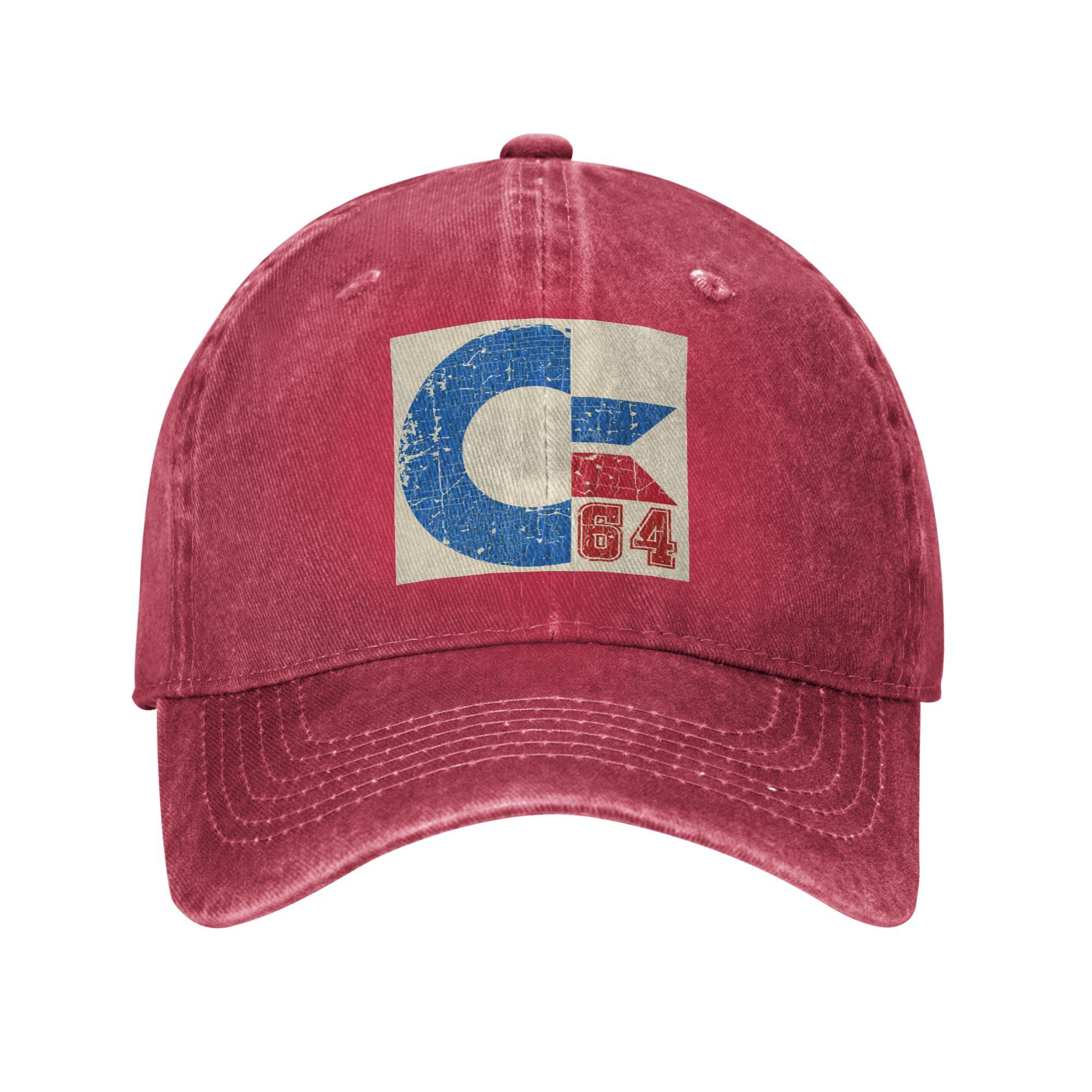 Unisex Baseball Hats Commodore Circuits Amiga Logo Washed Denim Outdoor Baseball Caps Hip Hop Cap Casquette One Size