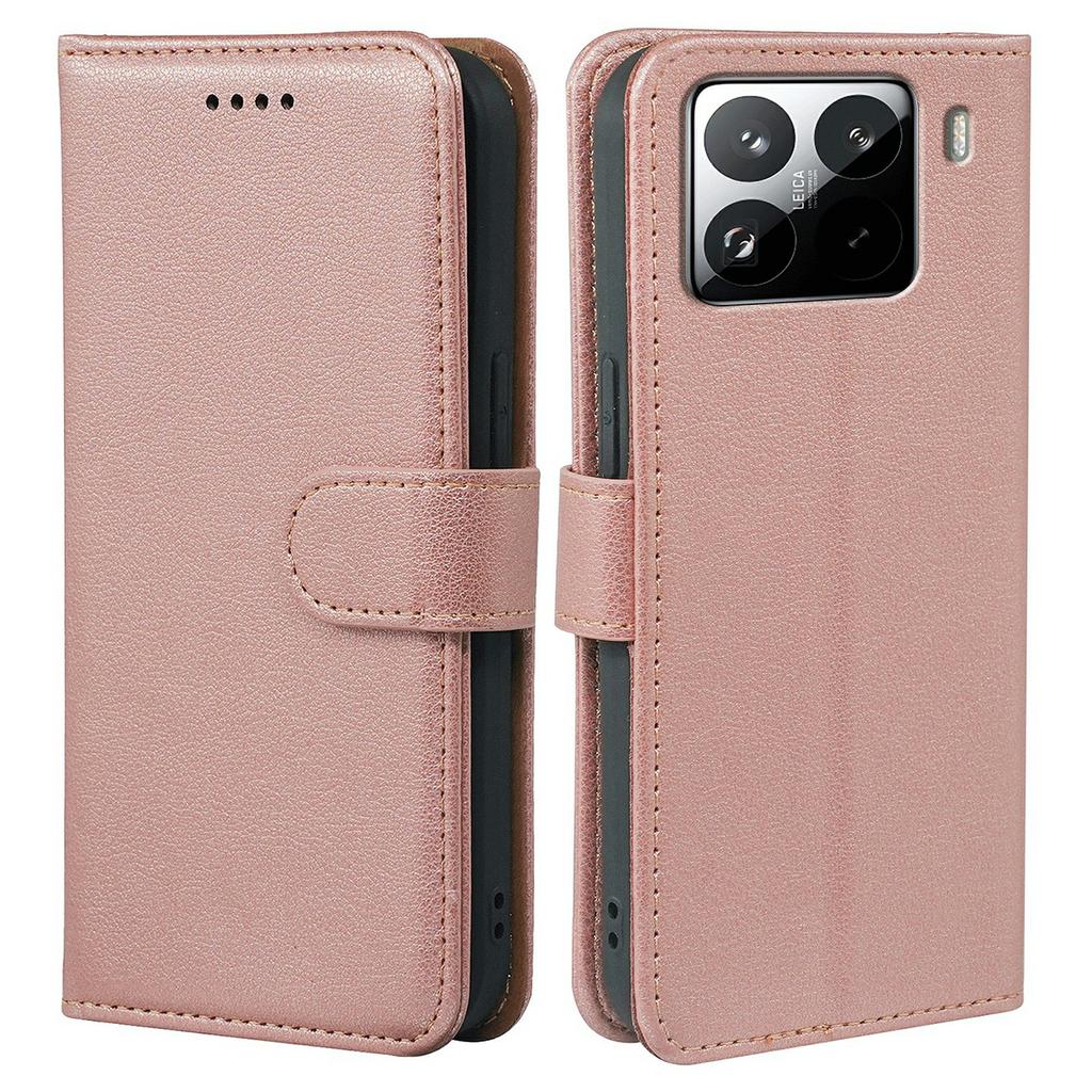 For Xiaomi 15 Pro Case RFID Blocking Wallet Litchi Texture Leather Phone Cover Magnetic Clasp