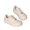 Weichsohlige weiße Schuhe für Damen Frühling und Herbst Neu Allround-Passform Dicke Sohle Sportlich Lässige Board-Schuhe Damenmode-Schuhe