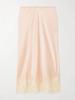 Women's Fashion Home Clothes Set Cami Top and Skirt with Lace Decoration