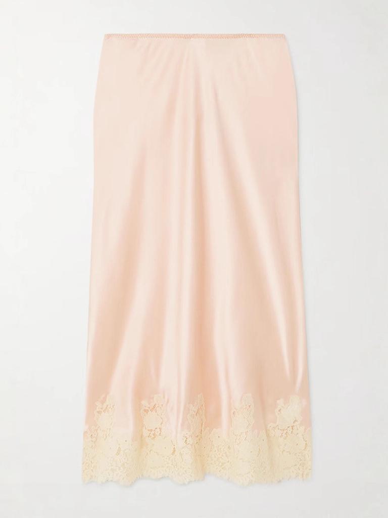 Women's Fashion Home Clothes Set Cami Top and Skirt with Lace Decoration