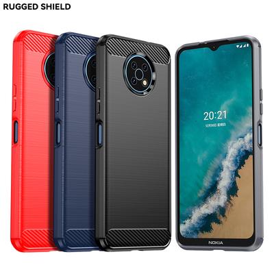 For Cover Nokia G50 Case For Nokia G50 Bumper Silicone Carbon Fiber Shell Back Case For Nokia G50 G20 G10 XR20 X10 X20 X71 Cover