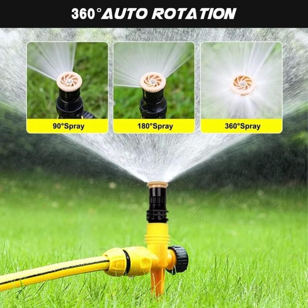 3Pcs Corrosion Resistant Rotating Sprinkler 360° Rotation Water Sprayers Garden Nozzle  Landscaping