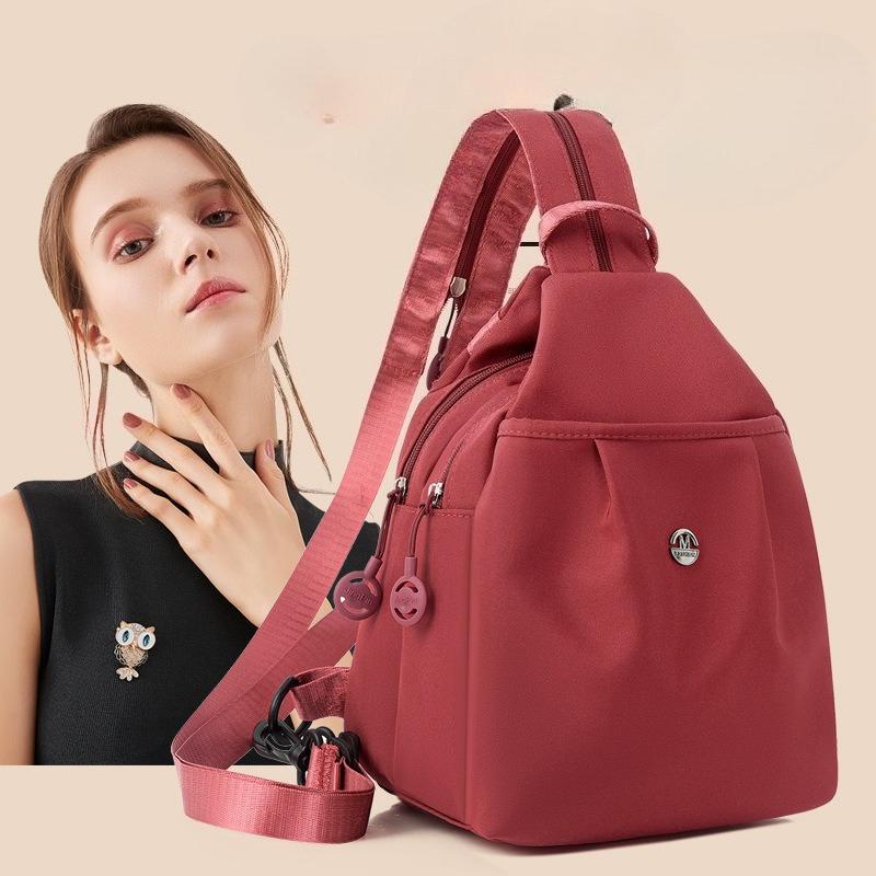 Dvojitá taška přes rameno - Jednoduchá, bezpečná, módní crossbody taška na cestování, design s jedním ramenním popruhem