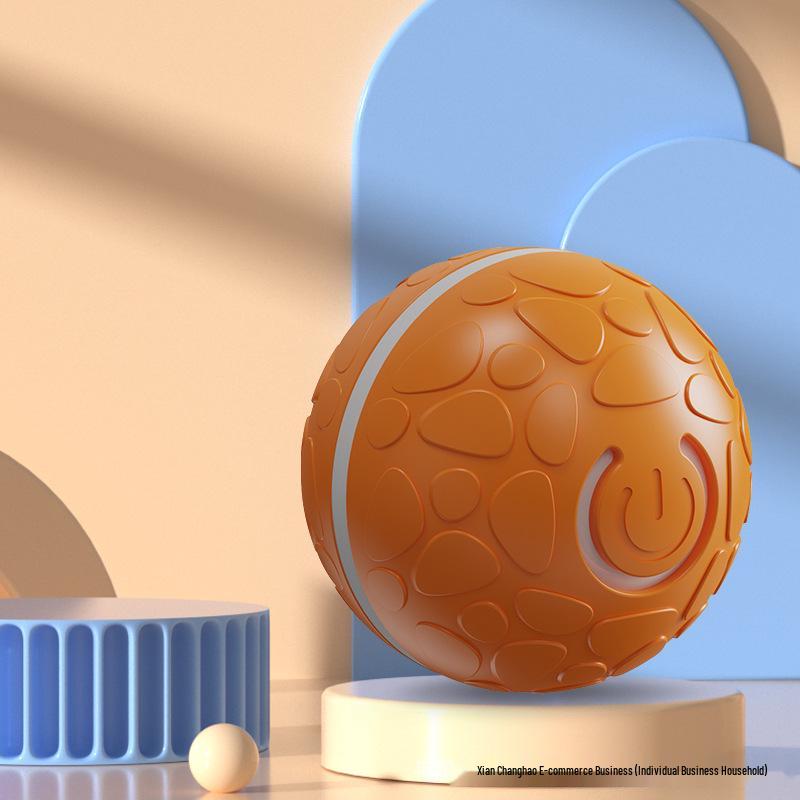 

Устойчивый к укусам электрический прыгающий игрушечный мяч для собак - Автоматический, саморазвлекающий прорезыватель и компаньон для прогулок English Color Box оранжевый