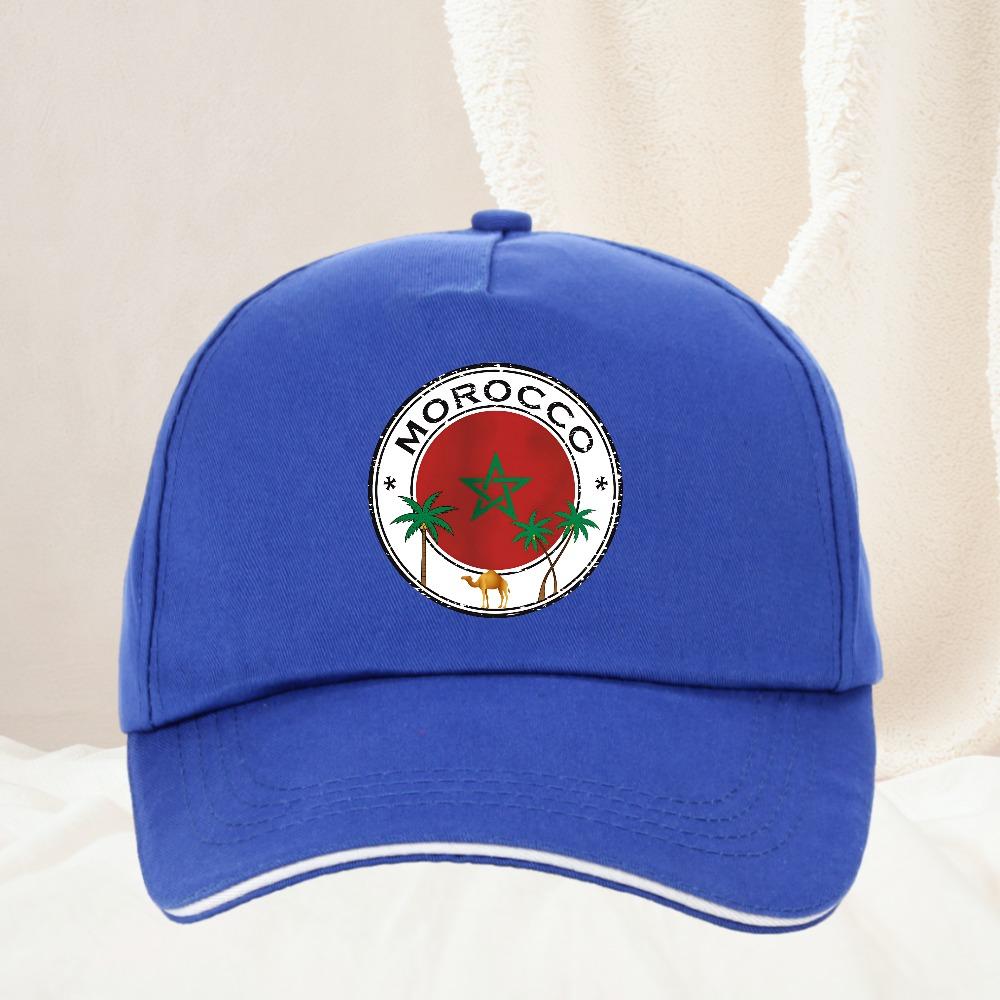 Morocco Flag Washed Unisexs Baseball Cap Outdoor Trucker Snapback Caps Dad Hat Golf Hats