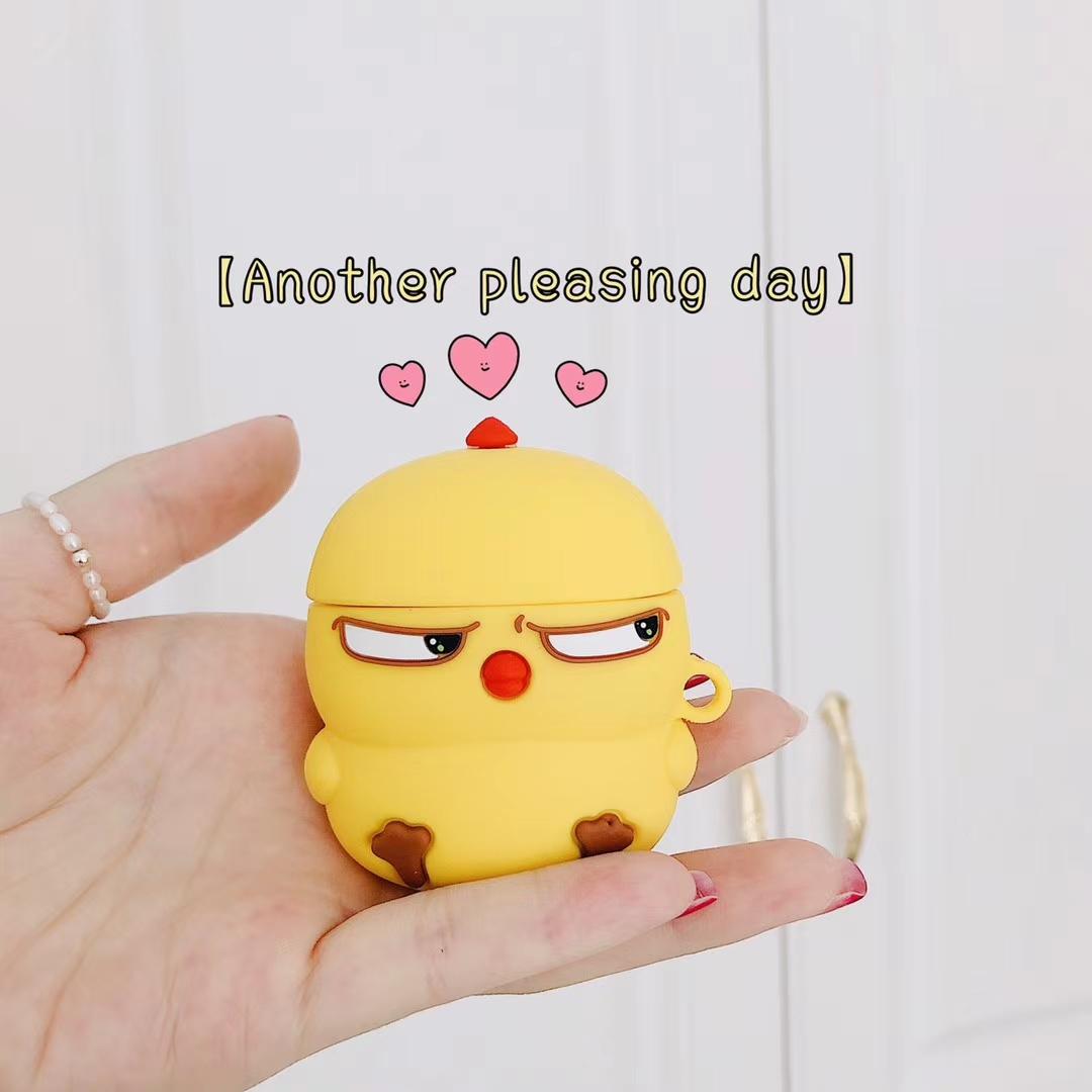 

Силіконовий мультяшний чохол для навушників AirPods Case 3D-чохол для навушників Airpods 1 2 Pro Case для Apple Air Pods Pro Case Брелок for AirPods Pro