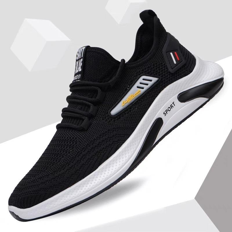 Herren Sportschuhe Fliegendes Mesh Freizeitschuhe Weiche Sohle Bequeme Outdoor Laufschuhe Trendige Übergröße Herrenschuhe