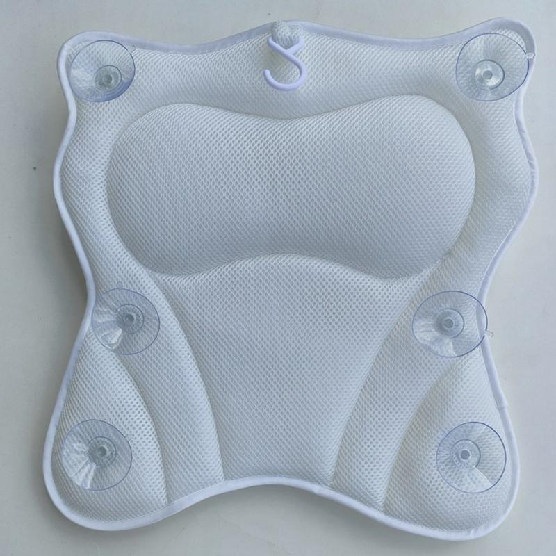 Premium Bath Pillow With net Fabric And Firm Suction Cups For Adults And Children