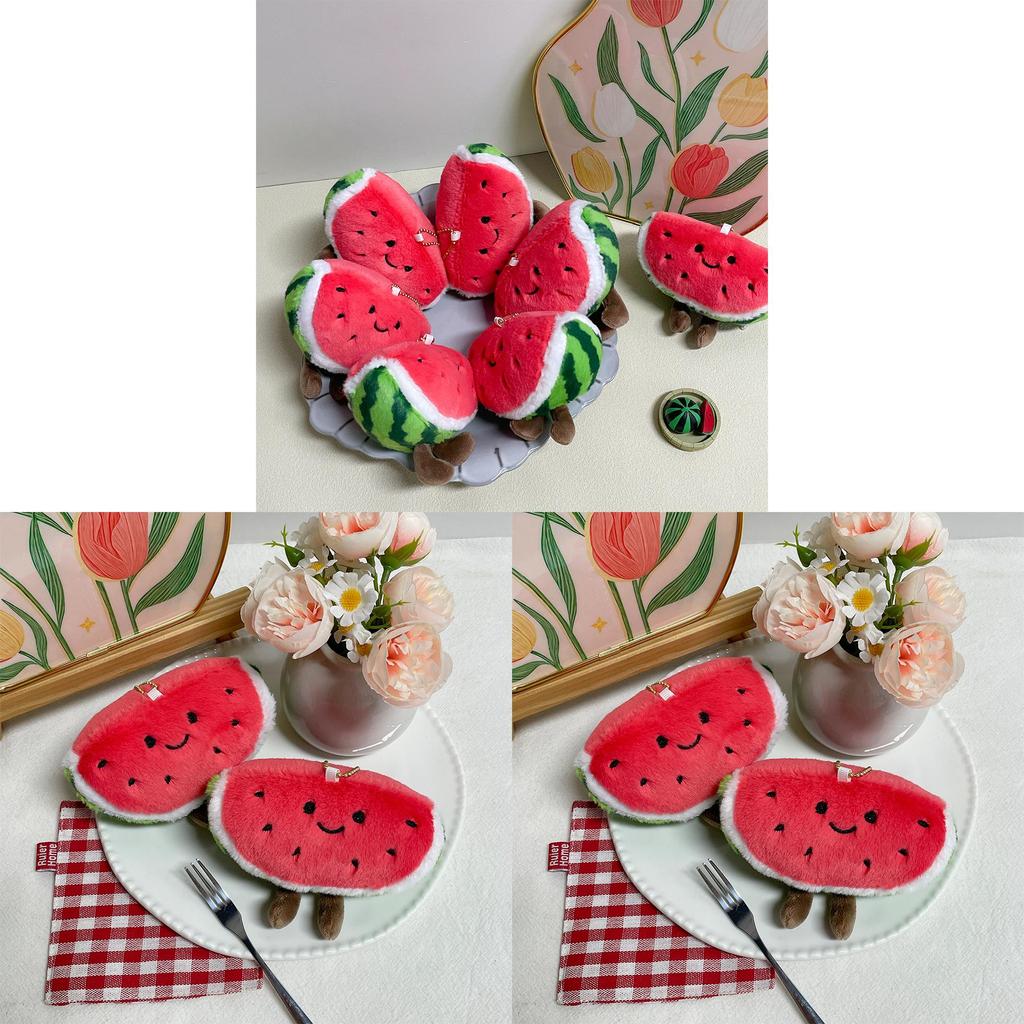 Watermelon Plush Toy Kids Gift Cute Fruit Hanging Doll With Pp Cotton Fill For Children