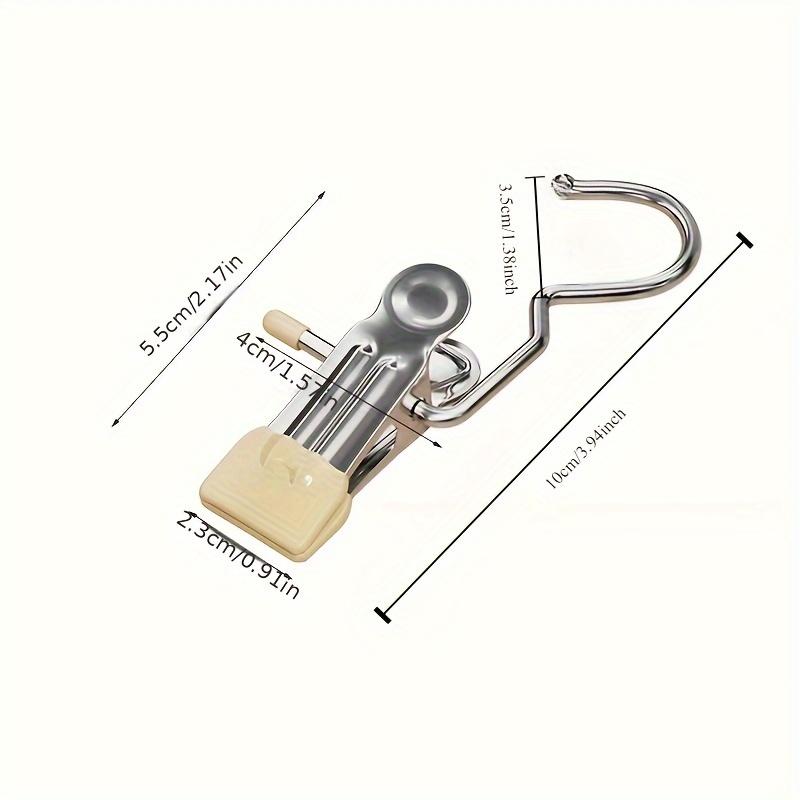 10pcs Multi-Use Metal Hook Clips - Portable Organizer for Hats, Shoes, Pants | Space-Saving Wardrobe & Closet Storage Solution