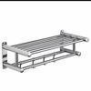 304 Stainless Steel Bathroom Towel Rack and Storage Shelf