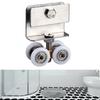 Copper Hanging Pulley Roller with Fourwheels for Shower Room Slide Door and For Bathroom Cabinet Door Using Nylon Material