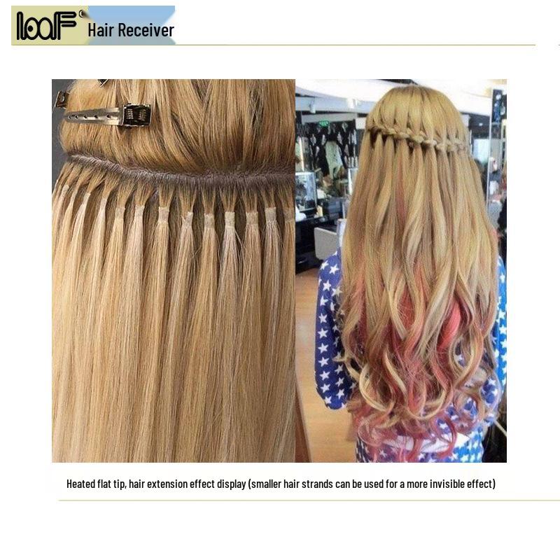 LOOF Schneller Hitzeschmelzgerät für Haarverlängerungen mit konstanter Temperatur, 618 Zange, Clips, Europäische & Amerikanische Stecker