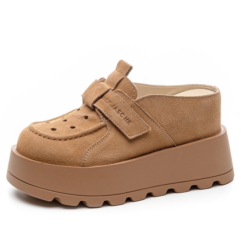 Sommer Tasche Kopf Sandalen Äußere Hausschuhe Neue Innere Höhenerhöhung Dicke Sohle Kleine Faule Schuhe A