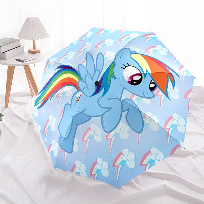 1pc My Little Pony1 Umbrella, Sun Protection, And UV Shielding. It Has Eight Sturdy Ribs for Outdoor Use And Perfect Gift