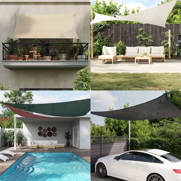 VidaXL Shade Sail 160 G/m² Triangular 2.5x2.5x3.5 M HDPE, Sun Sail, Shade Sail, Patio Awning, Sail of 4001998