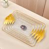 Tableware Plastic Fruit Tray with Lid Reusable Snack Tray Exquisite Candy Storage Box Bar