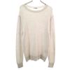 Made In Italy Wool Blend Long Sleeve Sweater 46 Gray Men's Used
