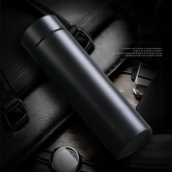 500ml Temperature Display Stainless Steel Touch Screen Thermal Water Bottle Cup