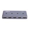 HD USB2.0 KVM Switch 4K 60Hz HD Multimedia Interface Switcher for 4 Computers Share One 4K 60Hz Monitor 4 USB Devices